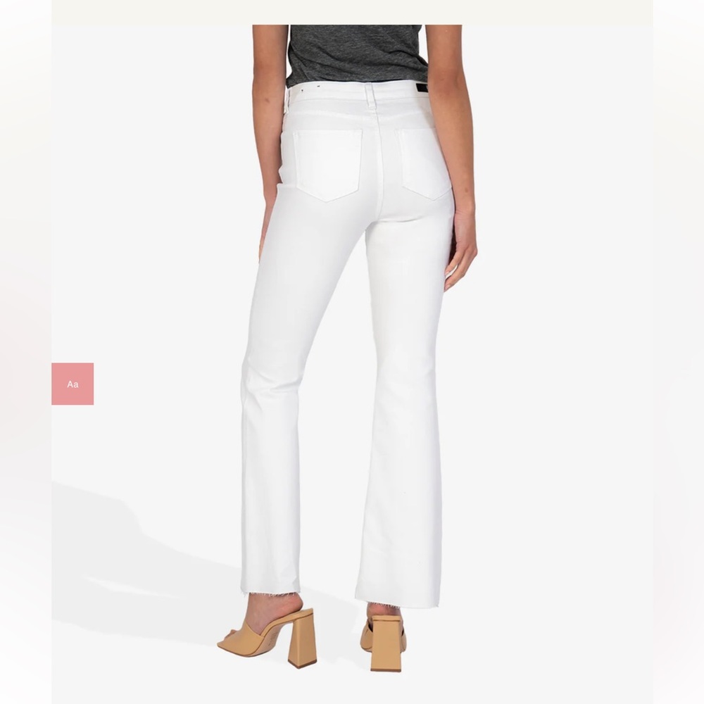 Kut from the Cloth Stella Optic White High Rise Flare Jean - Picture 4 of 15